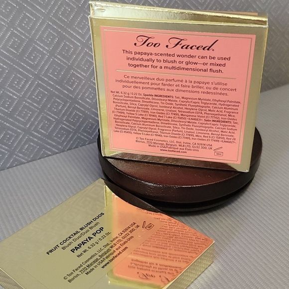 Too Faced Fruit Cocktail Blush Duo - Papaya Pop (Sold Out Online) - Picture 6 of 8